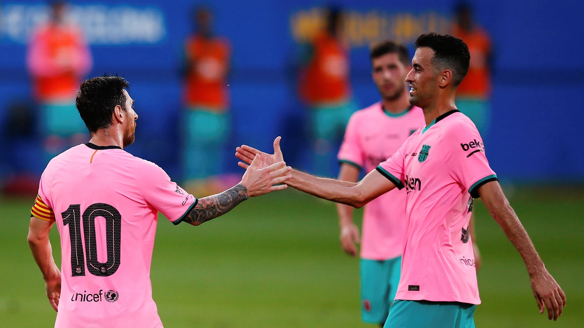 Messi y Busquets, en un partido del Barcelona Messi y Busquets, en un partido del Barcelona