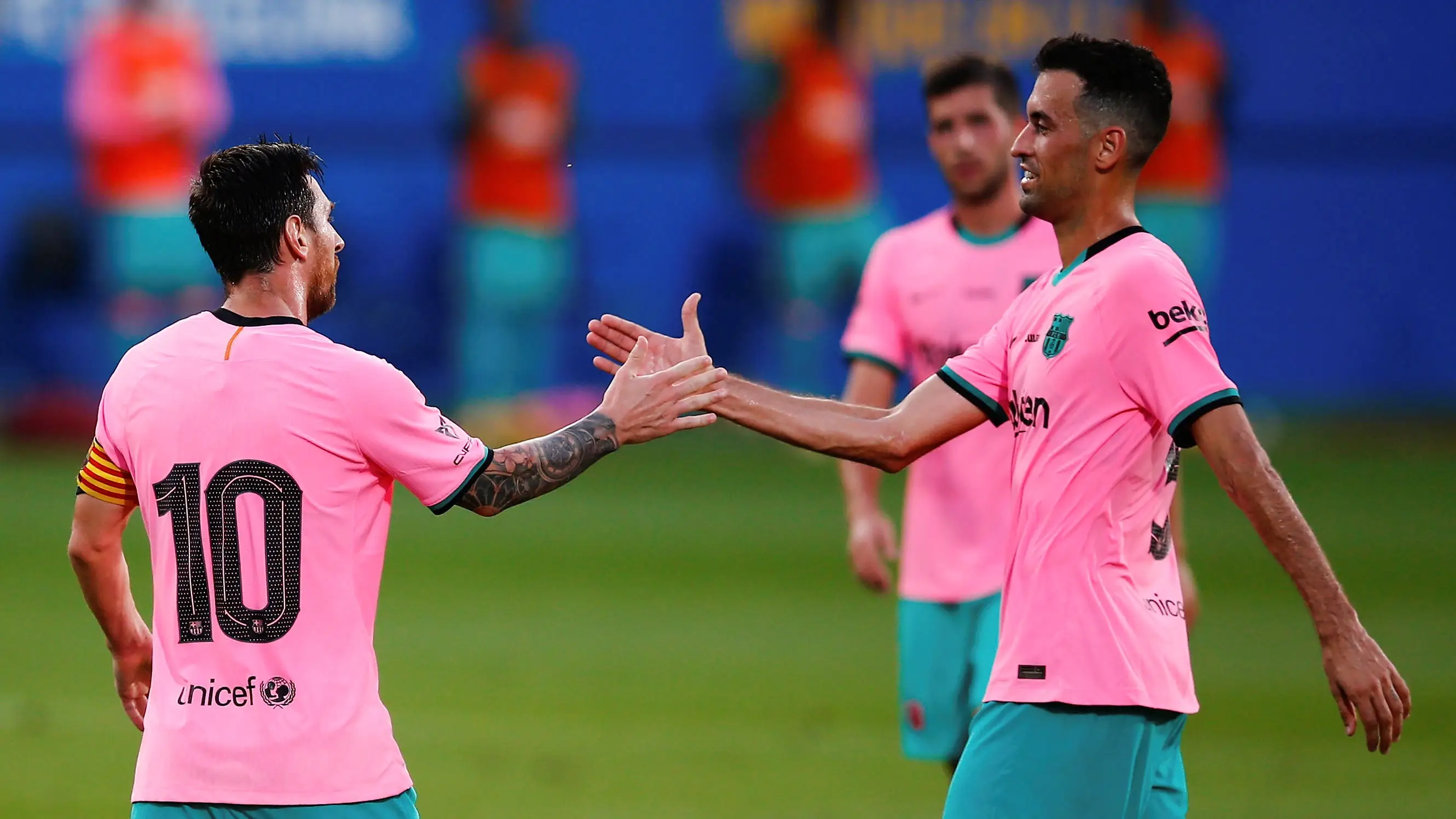 Messi y Busquets, en un partido del Barcelona Messi y Busquets, en un partido del Barcelona