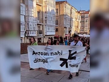 Manifestación en Judimendi a favor de la excarcelación de los etarras