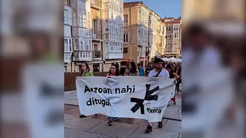 Manifestación en Judimendi a favor de la excarcelación de los etarras Manifestación en Judimendi a favor de la excarcelación de los etarras