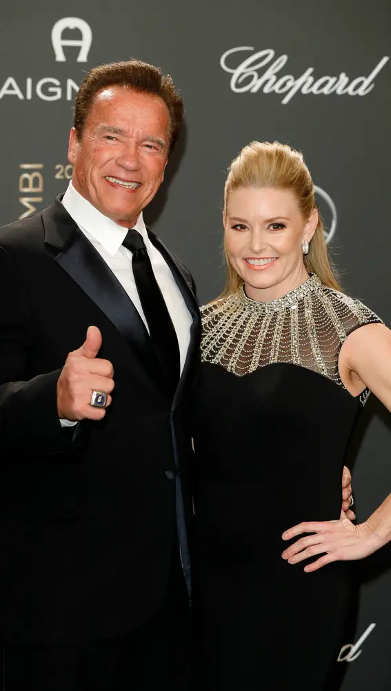 Arnold Schwarzenegger con su novia Heather Milligan