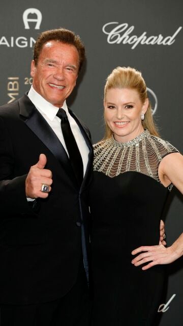 Arnold Schwarzenegger con su novia Heather Milligan
