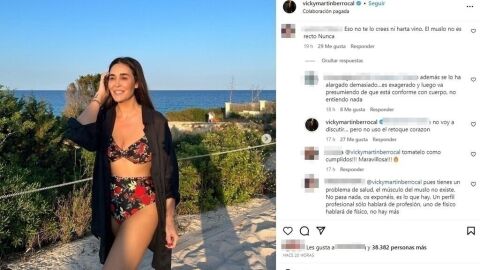 Comentarios en la publicación de Vicky Martín Berrocal