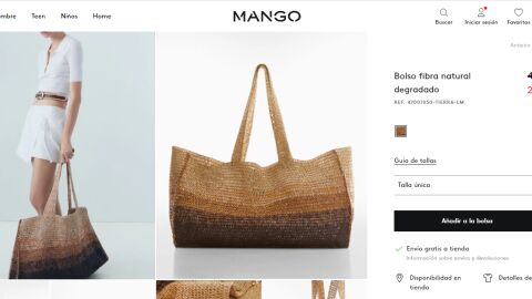 Straw bag.