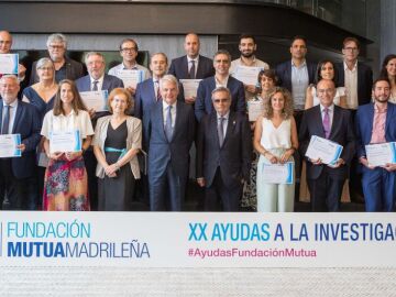 Fundación Mutua Madrileña con los premiados