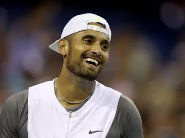 Nick Kyrgios en un partido de tenis en 2022 Nick Kyrgios en un partido de tenis en 2022