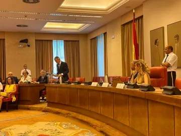 Tomás Caballero, en su discurso en el acto de homenaje a las víctimas del terrorismo Tomás Caballero, en su discurso en el acto de homenaje a las víctimas del terrorismo