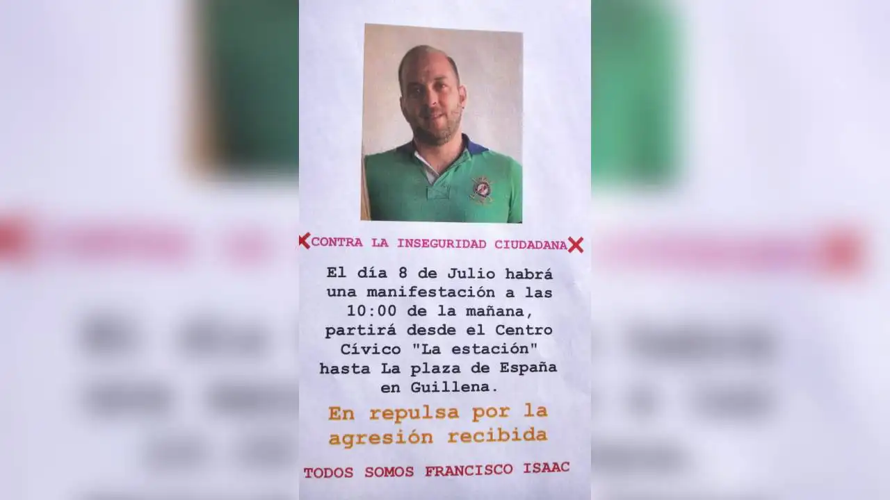 Cartel condenando la agresión que sufrió Francisco Isaac en una discoteca Cartel condenando la agresión que sufrió Francisco Isaac en una discoteca