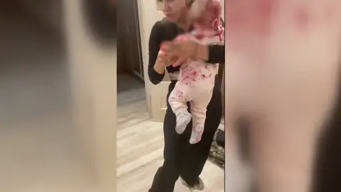 Imágenes del bombardeo en Kramatorsk Imágenes del bombardeo en Kramatorsk