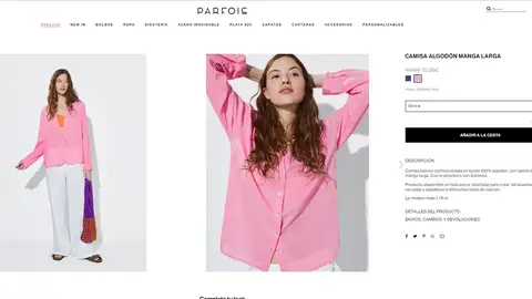 Camisa rosa Camisa rosa