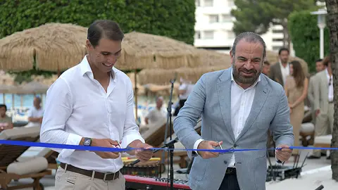 Rafa Nadal y Gabriel Escarrer en la inauguración del hotel Zel en Mallorca Rafa Nadal y Gabriel Escarrer en la inauguración del hotel Zel en Mallorca