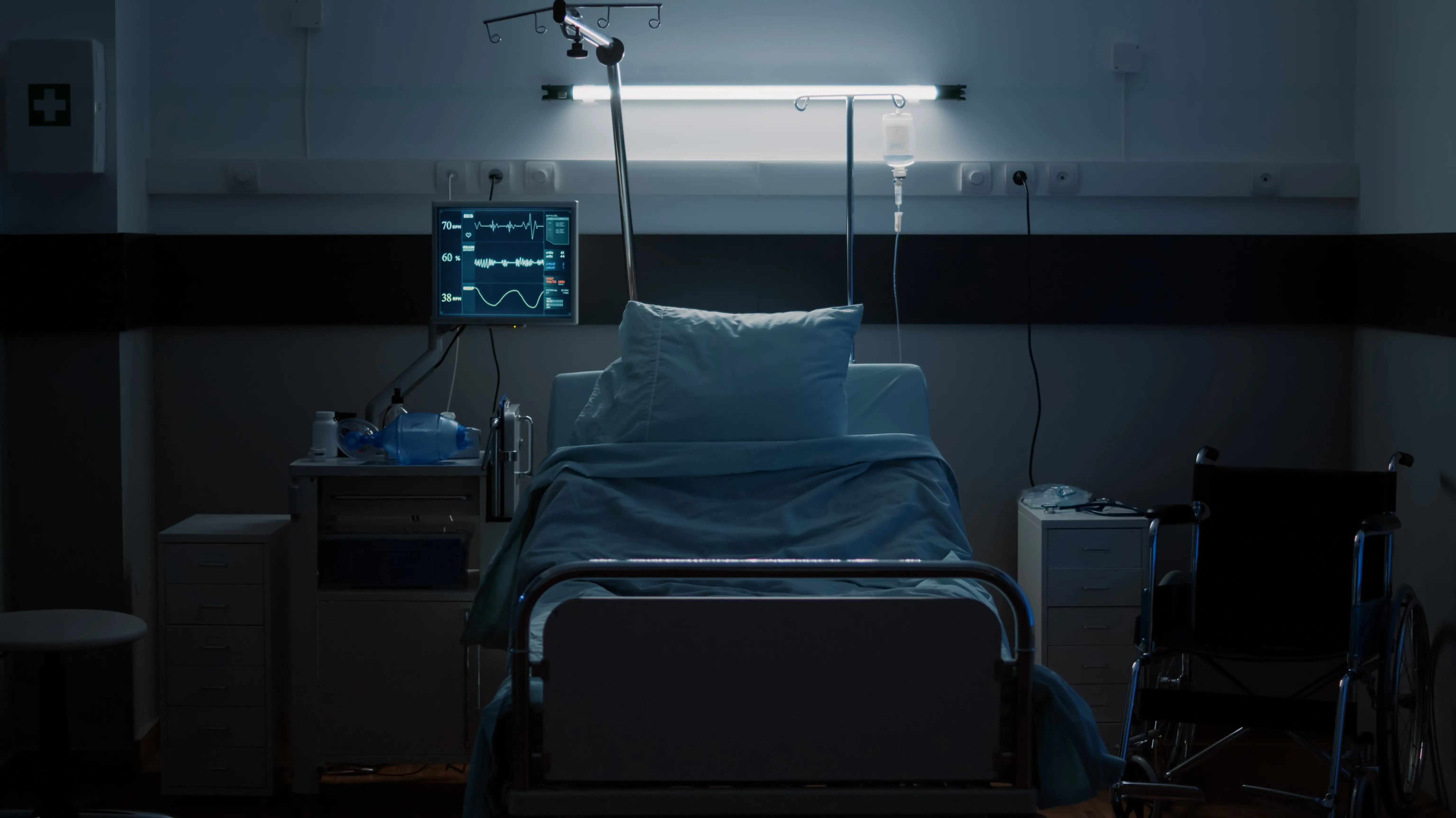 Una cama de hospital Una cama de hospital