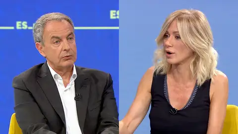 Zapatero, en Espejo Público. Zapatero, en Espejo Público.