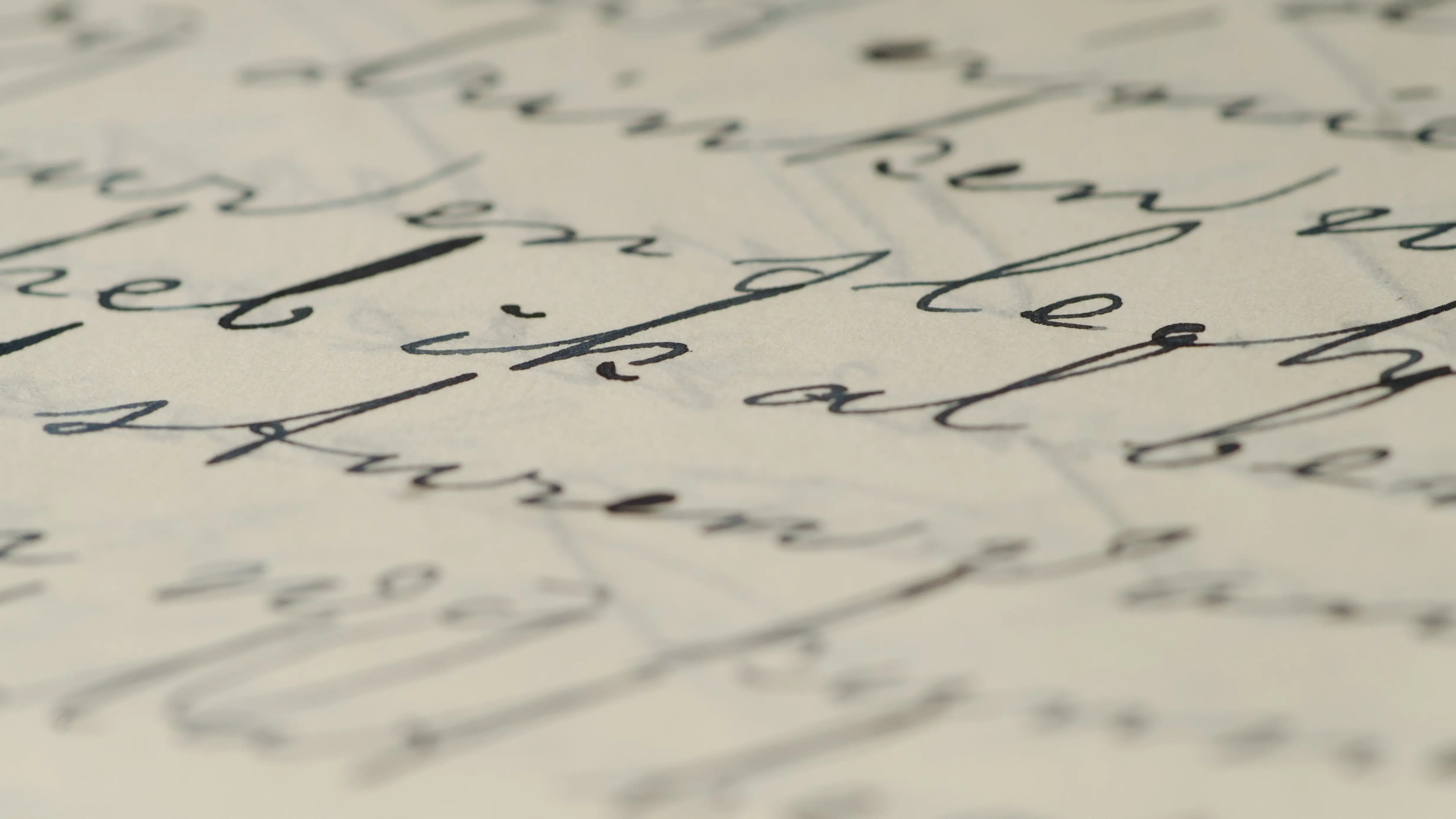 Papel escrito en tinta