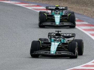 Alonso y Stroll en la sprint del GP de Austria