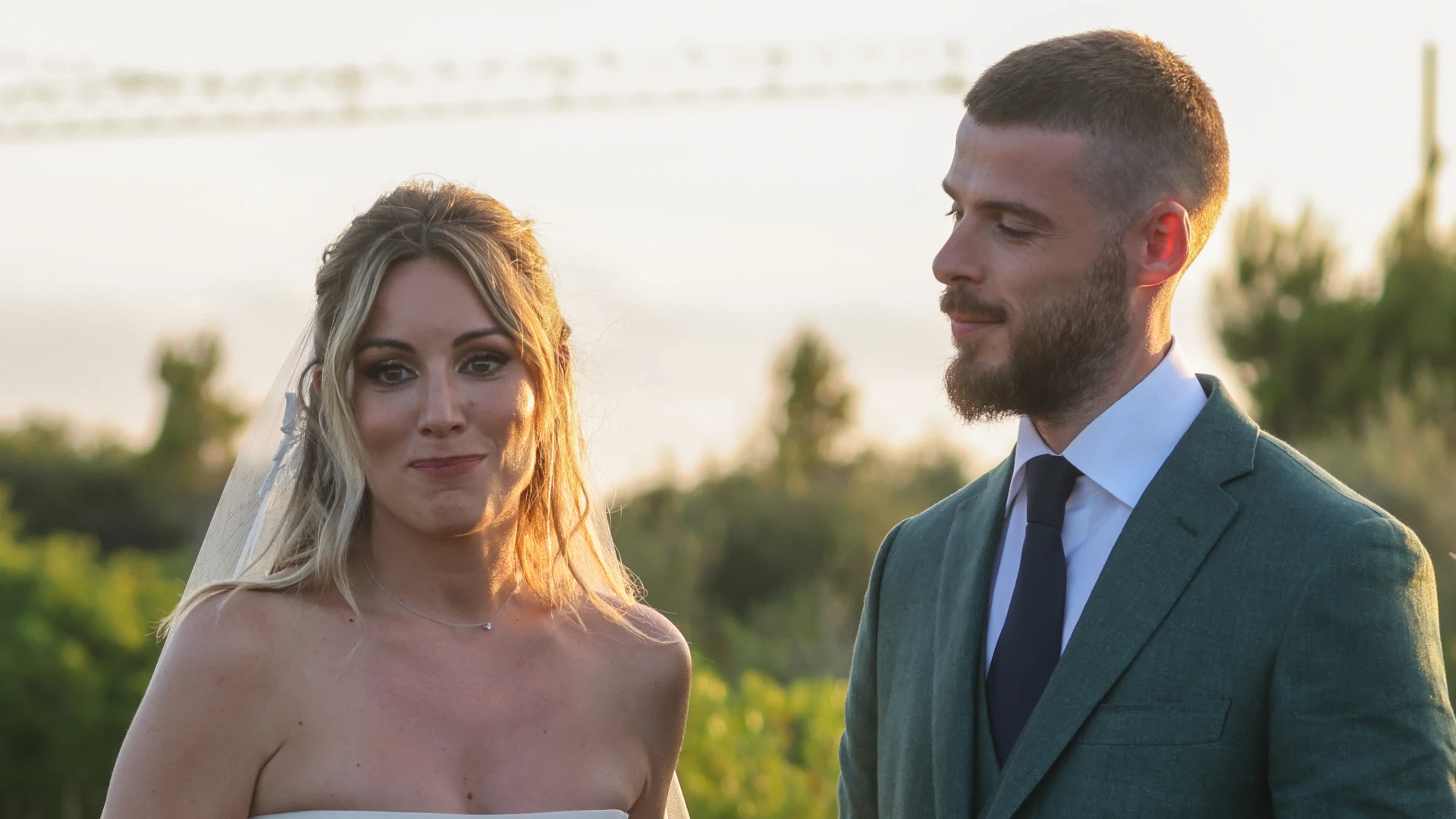 Edurne y David de Gea en su boda Edurne y David de Gea en su boda