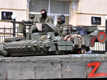 Imagen de archivo de un tanque ruso