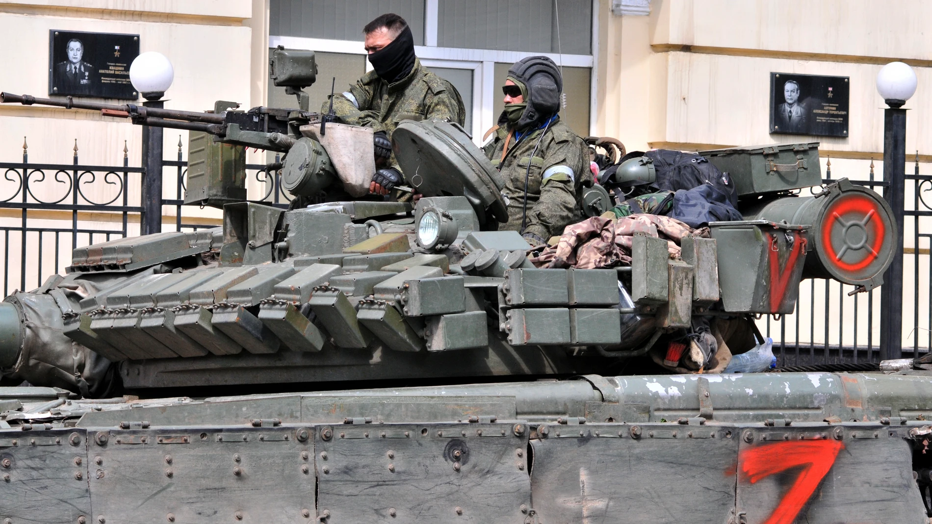 Imagen de archivo de un tanque ruso Imagen de archivo de un tanque ruso
