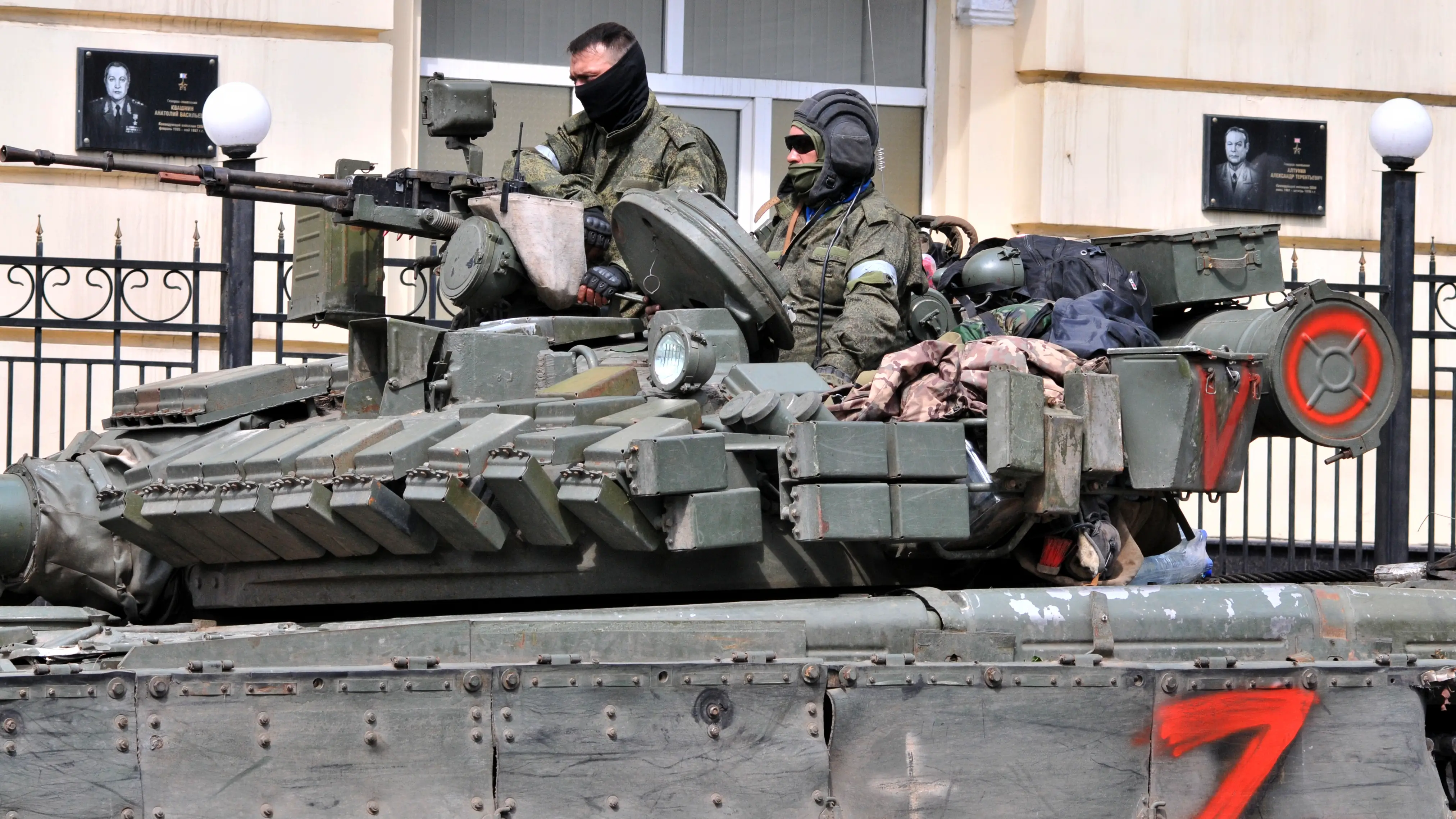 Imagen de archivo de un tanque ruso