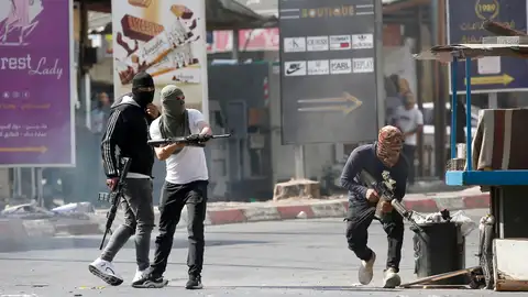 Milicianos palestinos