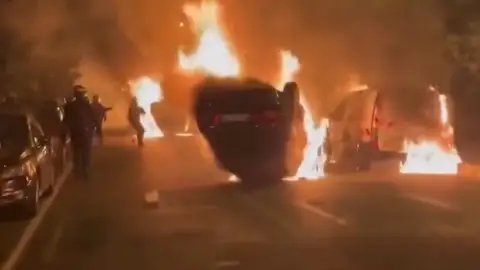 Noche de altercados en Francia Noche de altercados en Francia