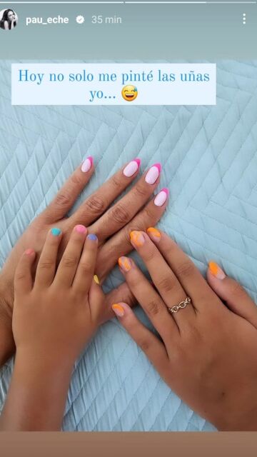 Paula Echevarría comparte su manicura y la de sus hijos