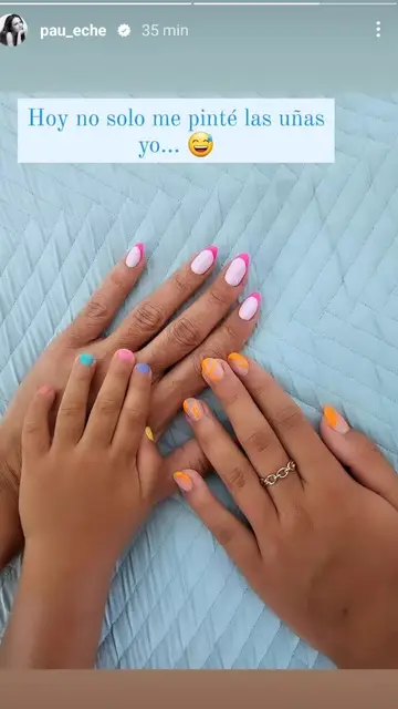 Paula Echevarría comparte su manicura y la de sus hijos Paula Echevarría comparte su manicura y la de sus hijos