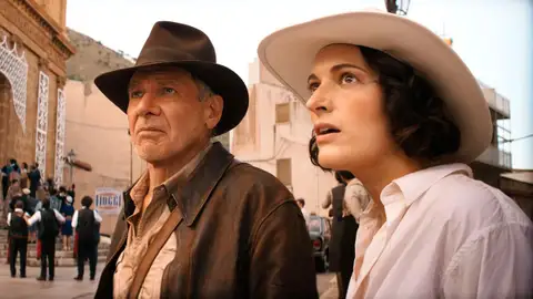 Harrison Ford y Phoebe Waller Bridge Harrison Ford y Phoebe Waller Bridge