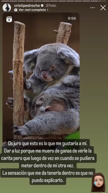 Cristina Pedroche explica cómo se siente ante el nacimiento de su hija
