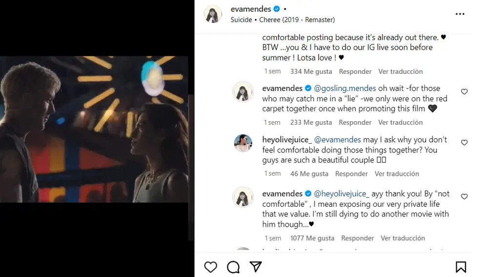 Los mensajes de Eva Mendes