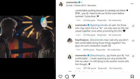 Los mensajes de Eva Mendes Los mensajes de Eva Mendes
