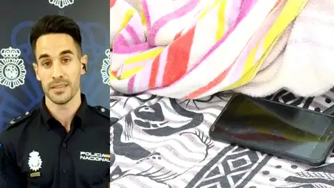 Un policía de paisano detiene a un carterista. Un policía de paisano detiene a un carterista.