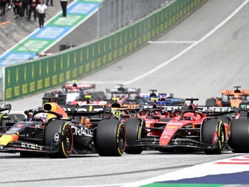 Inicio de carrera en el Gran Premio de Austria de Fórmula 1
