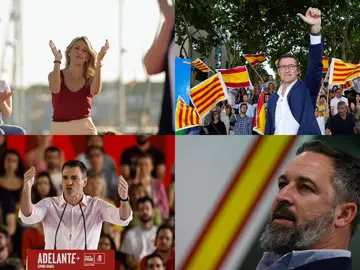 PP, PSOE, Sumar y Vox PP, PSOE, Sumar y Vox