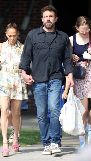 Jennifer Lopez, Ben Affleck y su hija Violet