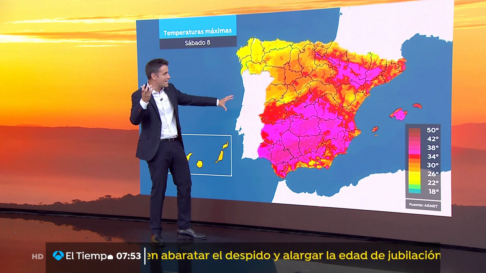 César Gonzalo nos avisa de un chupinazo térmico este fin de semana César Gonzalo nos avisa de un chupinazo térmico este fin de semana