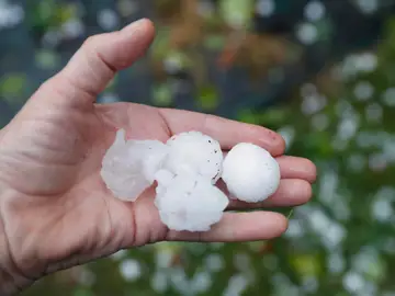 Tormenta de granizo este jueves en Vitoria Tormenta de granizo este jueves en Vitoria