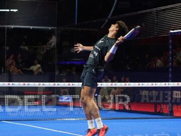 Arturo Coello, en acción en el Valencia Open