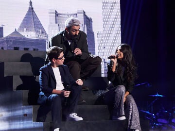 Rayden, poes&iacute;a y sentimiento junto a Rub&eacute;n y B&eacute;ty en el escenario de &lsquo;La Voz Kids&rsquo;