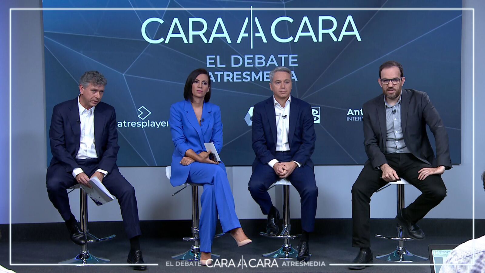 Rueda de prensa del 'Cara a cara' de Atresmedia entre Pedro Sánchez y Feijóo, en vídeo