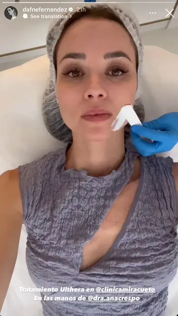 Dafne Fernández comparte el último tratamiento de belleza que se ha realizado Dafne Fernández comparte el último tratamiento de belleza que se ha realizado