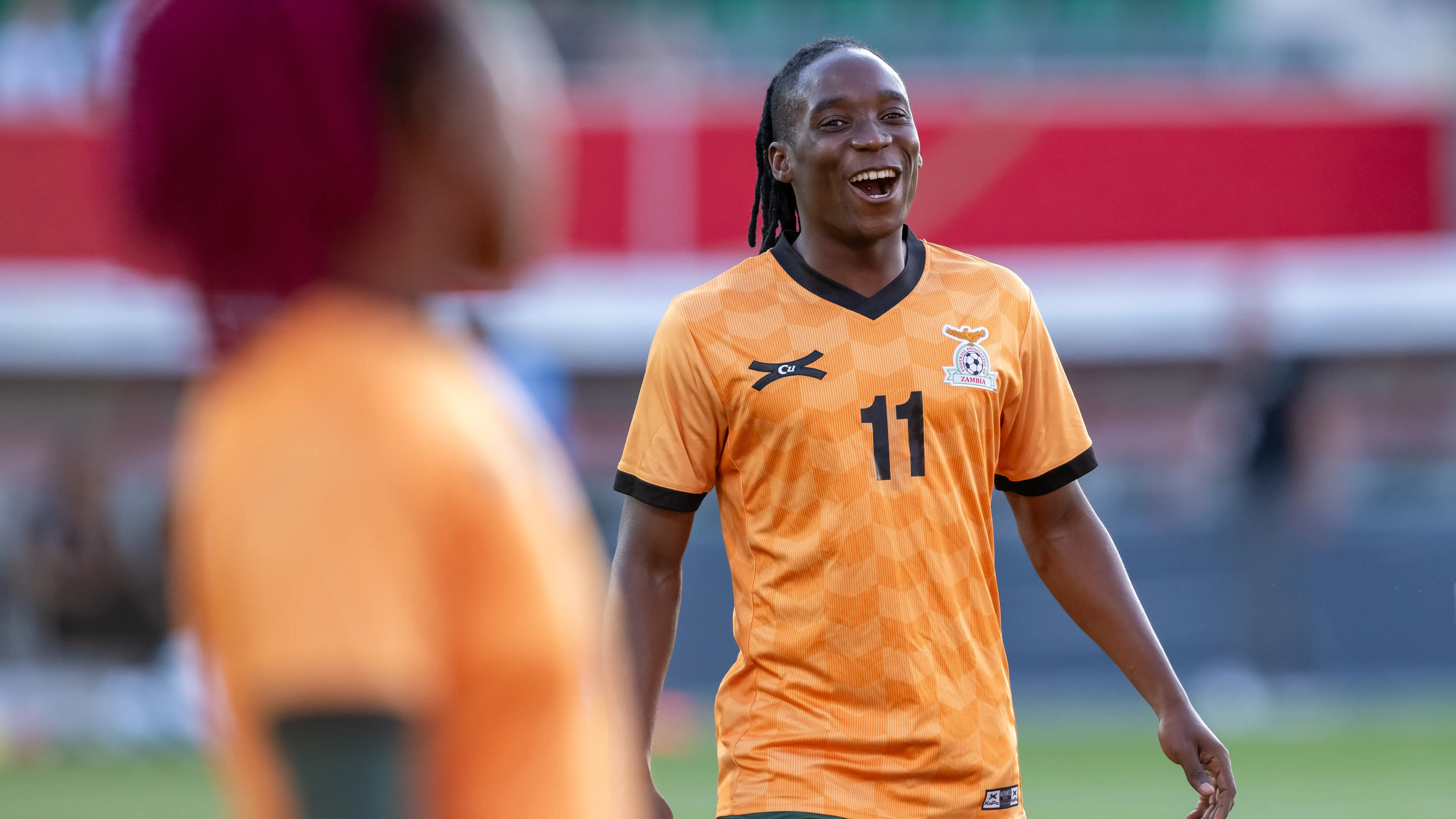 Barbra Banda durante el amistoso internacional femenino entre Alemania y Zambia Barbra Banda durante el amistoso internacional femenino entre Alemania y Zambia