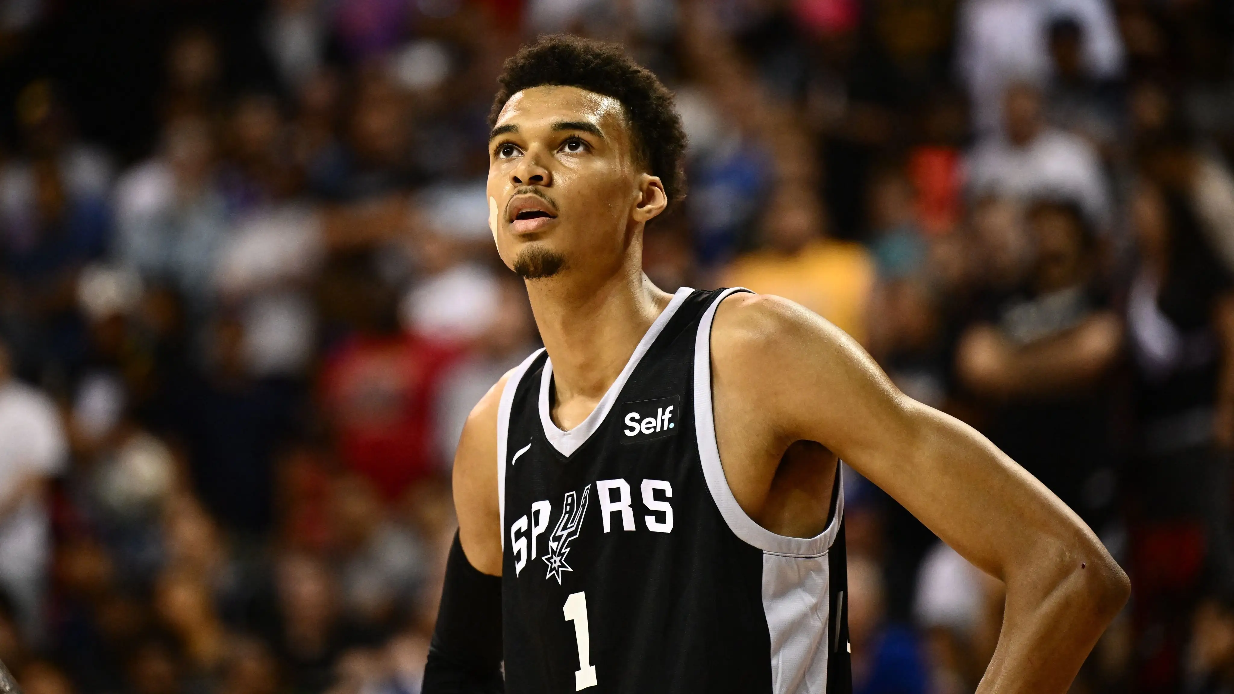 Victor Wembanyama, en un partido con los Spurs