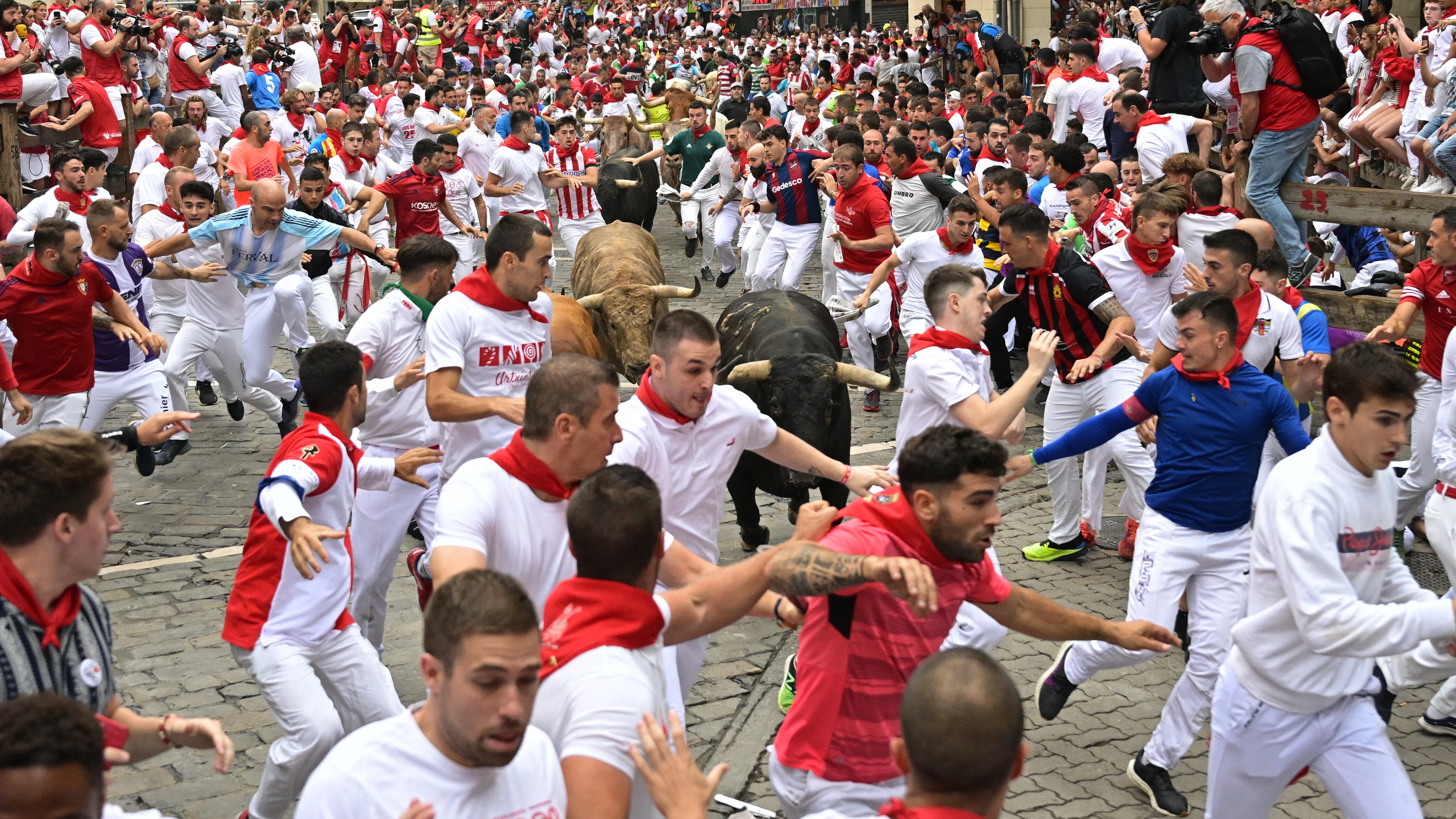 Quinto encierro de los Sanfermines 2023 Quinto encierro de los Sanfermines 2023
