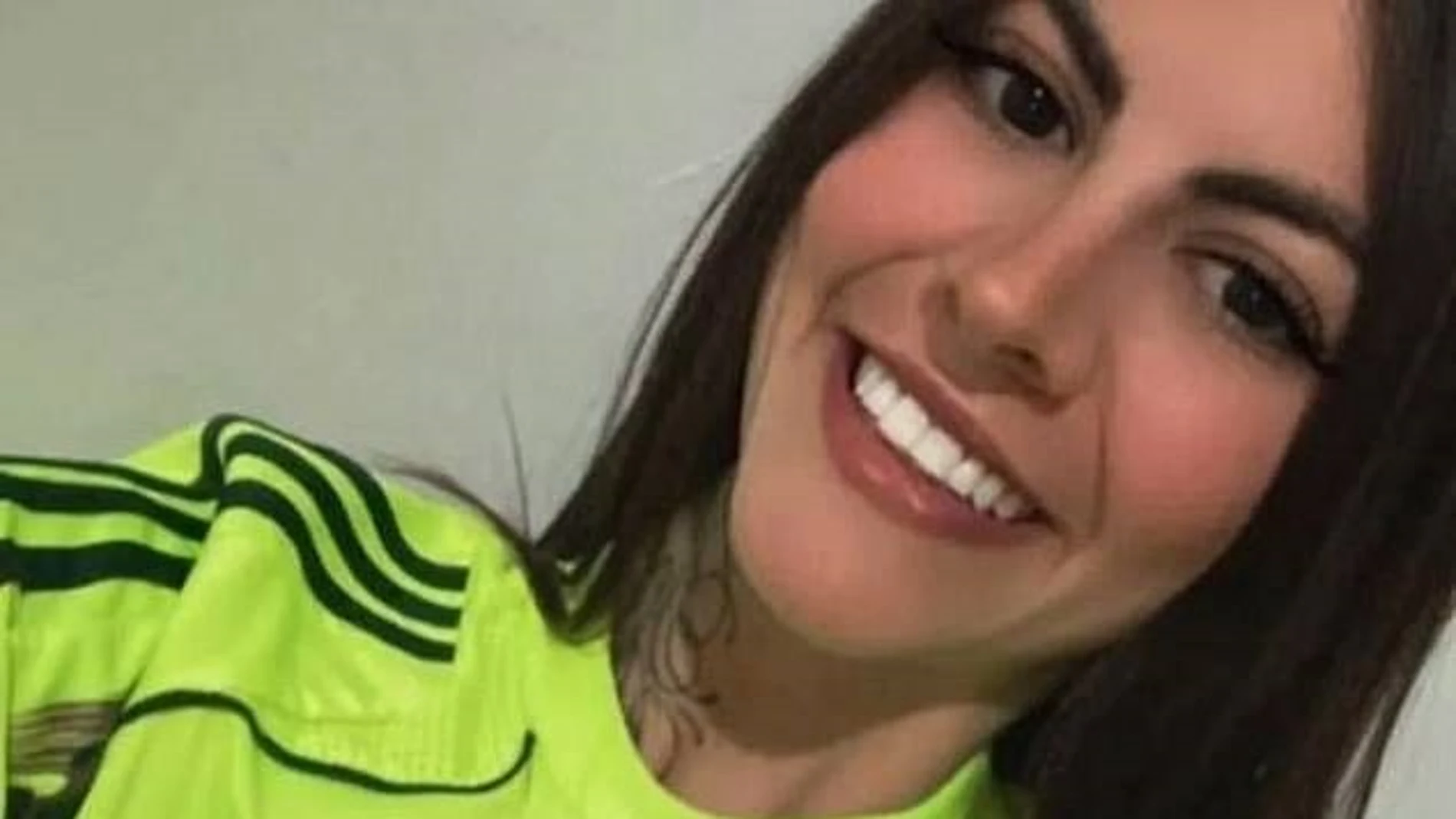 Gabriela Anelli, aficionada del Palmeiras, en una imagen de archivo