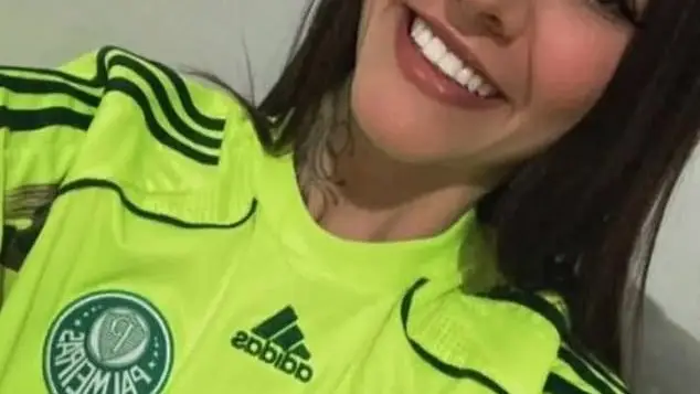 Gabriela Anelli, aficionada del Palmeiras, en una imagen de archivo