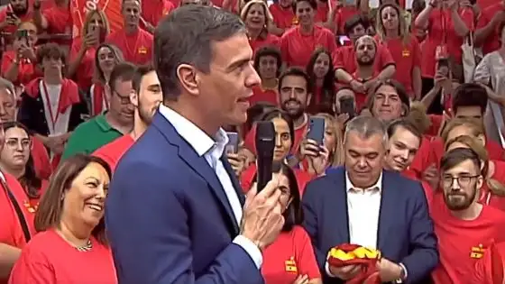 Pedro S&aacute;nchez en Ferraz