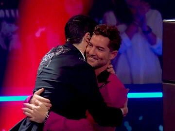Sebasti&aacute;n Yatra y David Bisbal en la Final de 'La Voz Kids'