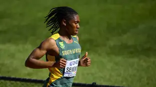 Caster Semenya, en una competición Caster Semenya, en una competición