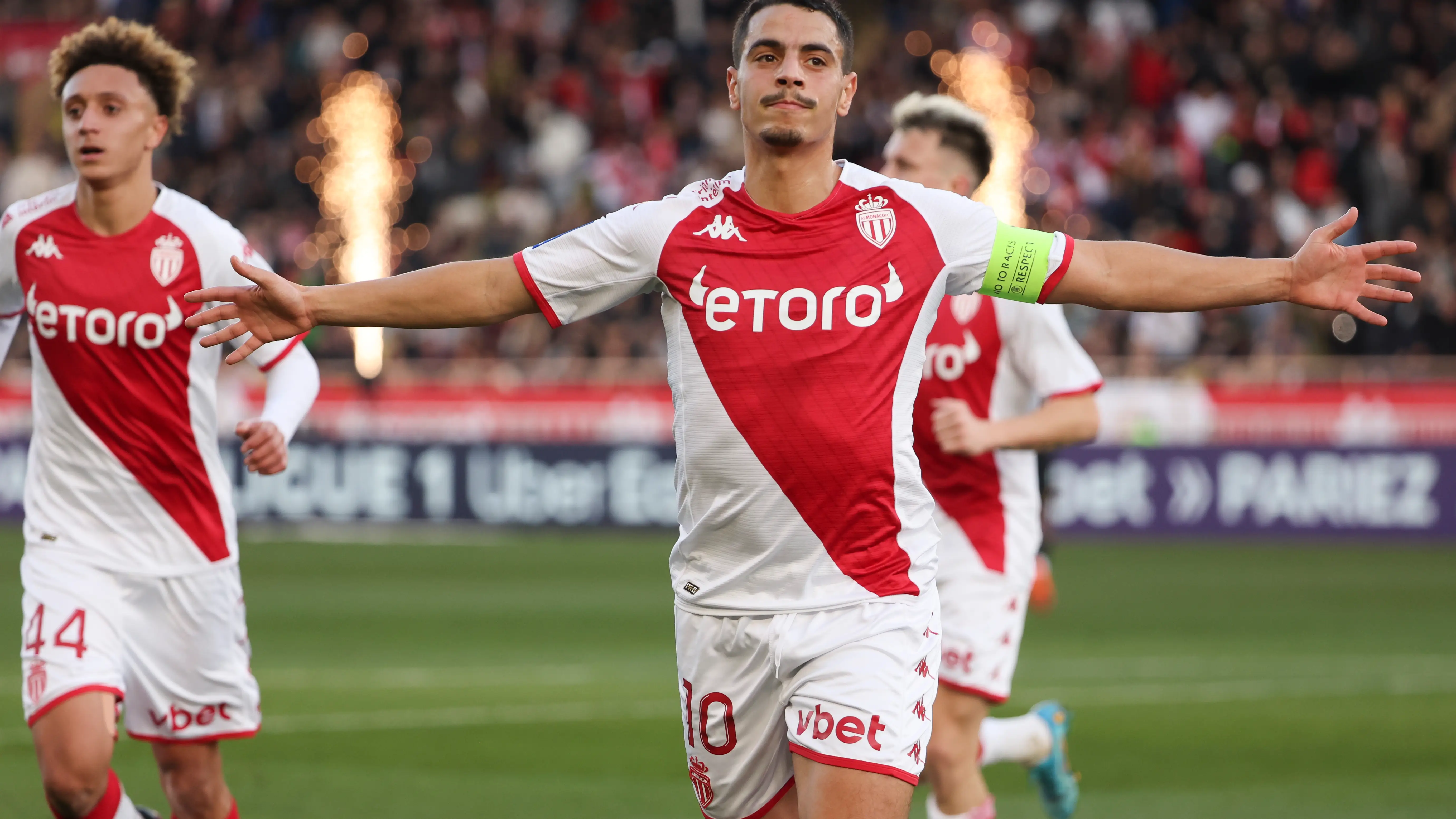 Ben Yedder celebra su gol durante el campeonato francés de la Ligue 1 Ben Yedder celebra su gol durante el campeonato francés de la Ligue 1